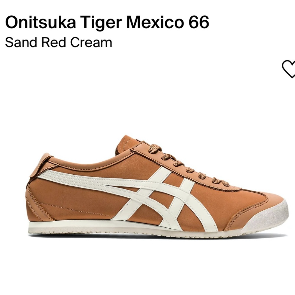 Onitsuka Tiger Mexico 66 in Sand Cream Red